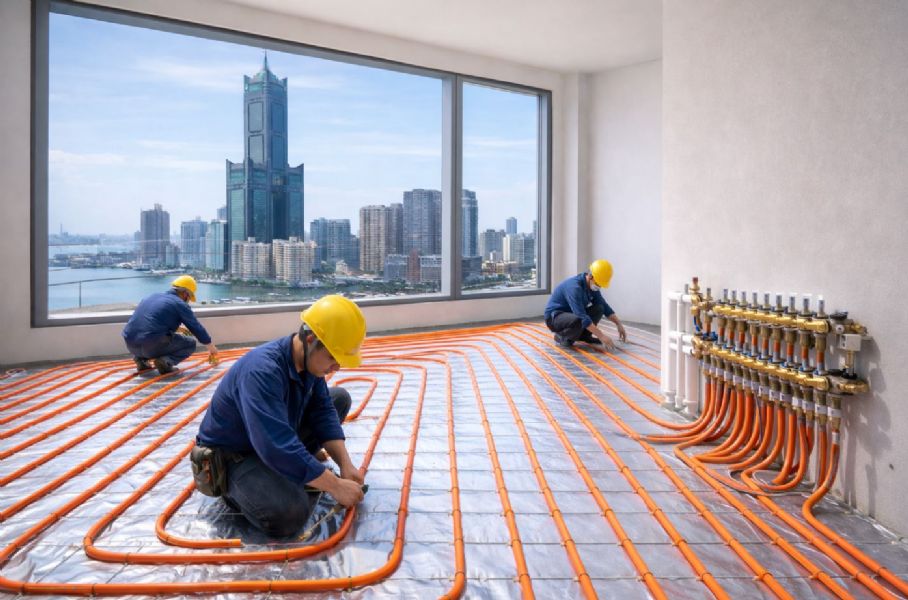 高雄左營地暖系統安裝首選，冬天在家也能赤腳行走